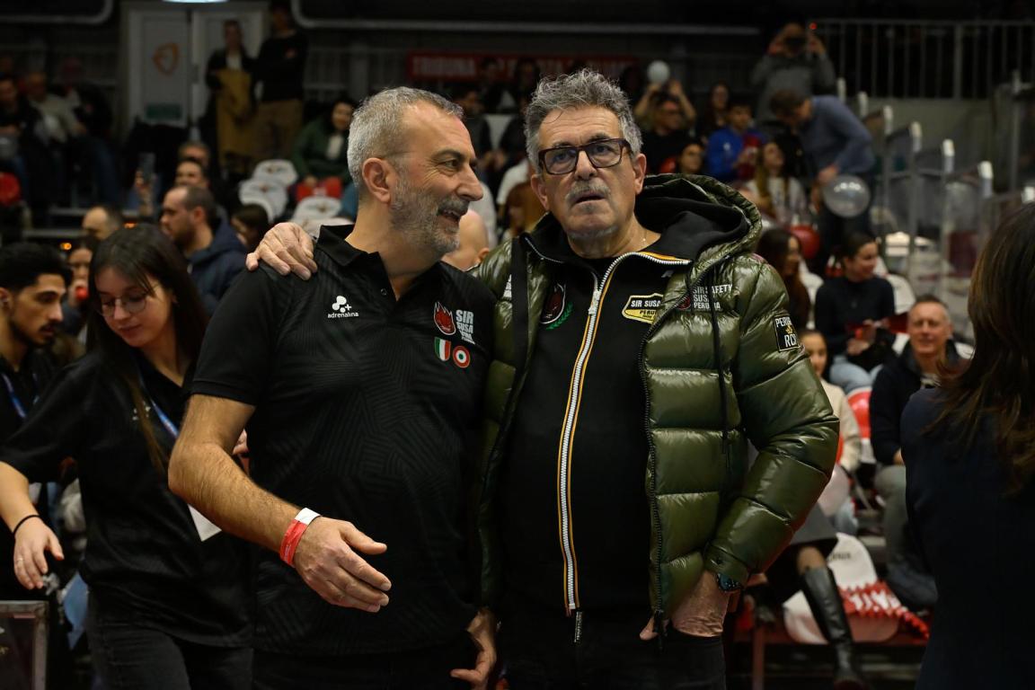 Gas Sales Bluenergy PIACENZA vs Sir Susa Vim PERUGIA, 22ª giornata (10ª di ritorno) regular season Superlega Credem Banca - Campionato italiano di Pallavolo Maschile - Volley Volleyball at PalaBancaSport Piacenza IT, 2 marzo 2025. Photo ©2025 Michele Benda