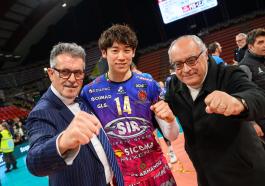 Sir Sicoma Monini PERUGIA vs Mint Vero Volley MONZA, Quarter-final 2 - CEV Champions League Volley 2025 | Men at PalaBartonEnergy Perugia IT, 20 marzo 2025. Photo ©2025 BENDA