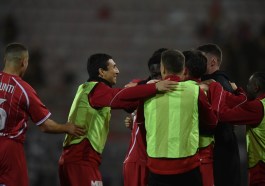 Perugia-Torres La gioia dei grifoni dopo il vantaggio 7oz.-RIPRODUZIONE VIETATA