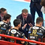 Sir Susa Vim PERUGIA vs Cucine Lube CIVITANOVA, Gara 5 Semifinali PlayOff Superlega Credem Banca - Campionato italiano di Pallavolo Maschile - Volley Volleyball at PalaBarton Perugia IT, 24 aprile 2025. Photo ©2025 Michele Benda