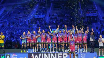 Premiazioni CEV Champions League Volley 2025 | Men at Atlas Arena Łódź PL, 18 maggio 2025. Photo ©2025 Michele Benda