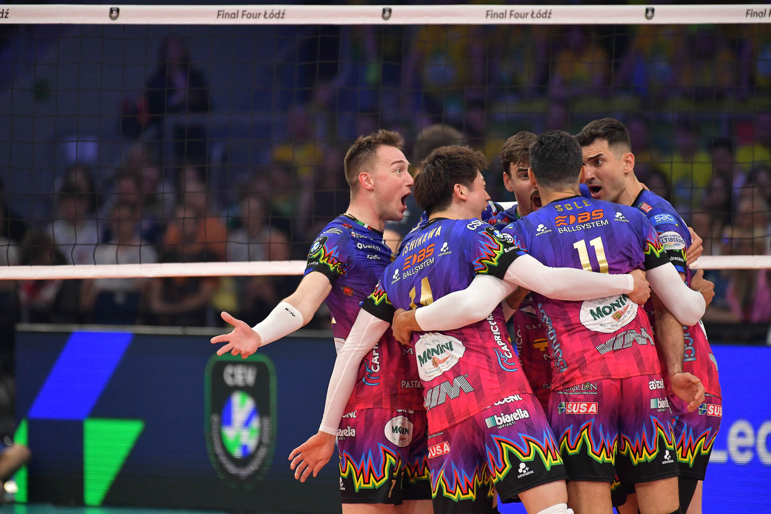 Aluron CMC Warta ZAWIERCIE vs Sir Sicoma Monini PERUGIA, Final CEV Champions League Volley 2025 | Men presso Atlas Arena Łódź PL, 18 maggio 2025. Foto: Michele Benda [riferimento file: 2025-05-18/MB5_5023]