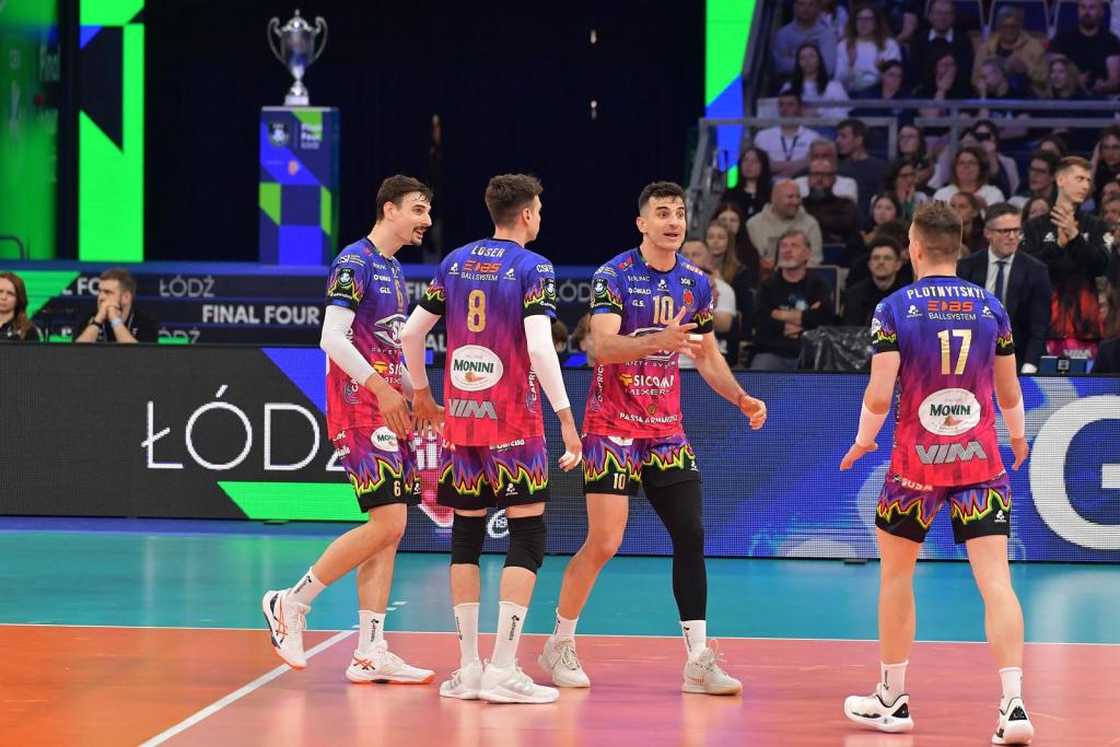 Sir Sicoma Monini PERUGIA vs Halkbank ANKARA, Semifinal CEV Champions League Volley 2025 | Men at Atlas Arena Łódź PL, 16 maggio 2025. Photo ©2025 Michele Benda