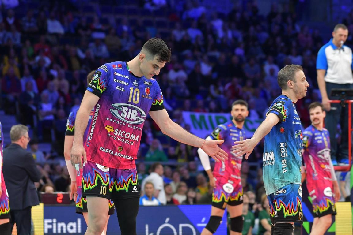 Sir Sicoma Monini PERUGIA vs Halkbank ANKARA, Semifinal CEV Champions League Volley 2025 | Men at Atlas Arena Łódź PL, 16 maggio 2025. Photo ©2025 Michele Benda
