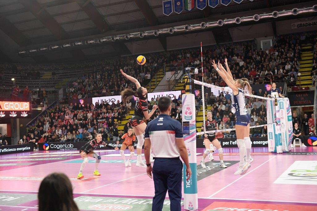 Bartoccini MC Restauri PERUGIA vs Numia Vero Volley MILANO, 6ª giornata di andata regular season, Campionato Italiano di Pallavolo serie A1 Femminile 2024/25