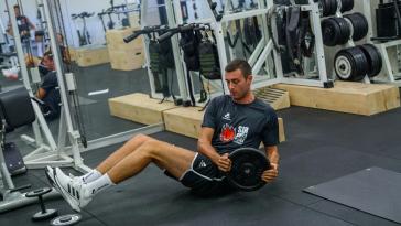 Federico CROSATO durante Sir Susa Scai Perugia, primo allenamento della stagione 2025/26 presso PalaBarton Perugia IT, 13 agosto 2025. [foto_ID: 20250813_MB65436] Foto: Michele Benda