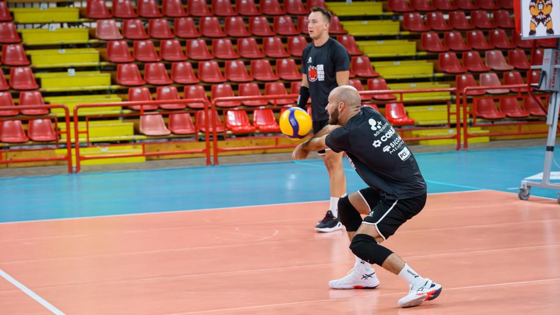 Marco GAGGINI durante Sir Susa Scai Perugia, primo allenamento della stagione 2025/26 presso PalaBarton Perugia IT, 13 agosto 2025. [foto_ID: 20250813_MB66286] Foto: Michele Benda