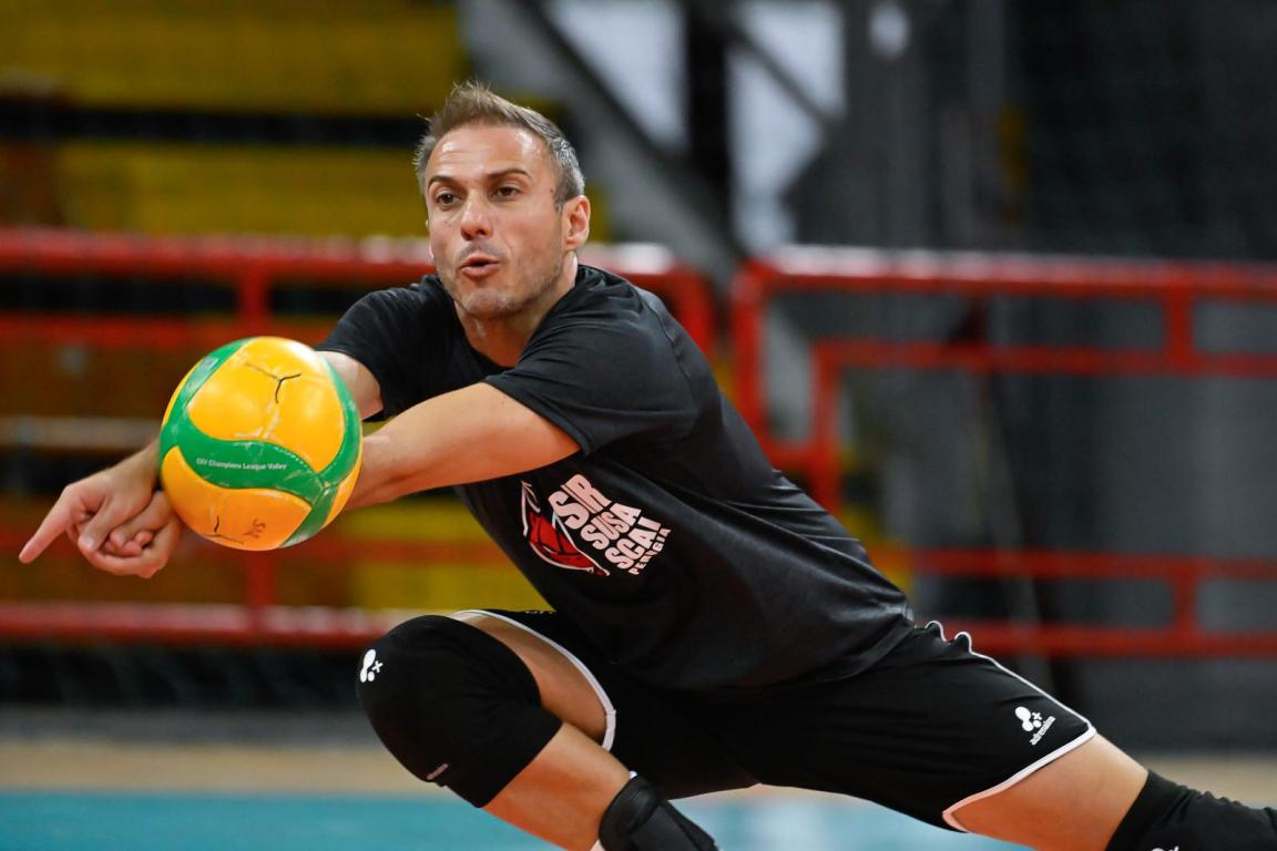 Massimo COLACI durante Sir Susa Scai Perugia, allenamento presso PalaBartonEnergy Perugia IT, 19 agosto 2025. [foto_ID: 20250819_MB67990] Foto: Michele Benda