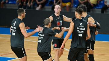 Cucine Lube CIVITANOVA vs Sir Susa Scai PERUGIA, amichevole | Superlega Credem Banca, Pallavolo Maschile, Volley, Men's Volleyball presso EurosuoleForum Civitanova Marche IT, 17 settembre 2025. [foto_ID: 20250917_MB65416] Foto: Michele Benda