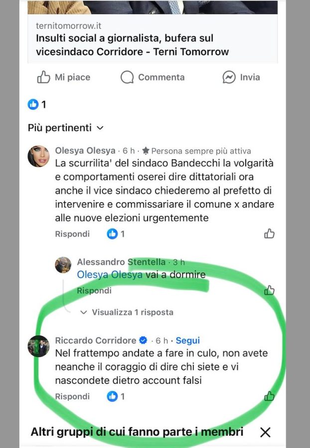 Screenshot of a conversation on social media discussing political issues and comments from various users.