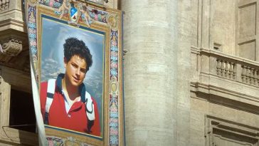 Canonizzazione di Carlo Acutis (foto da Vatican Media-YouTube)