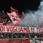 Perugia-Livorno Lo striscione dei tifosi del Grifo 7oz.-RIPRODUZIONE VIETATA
