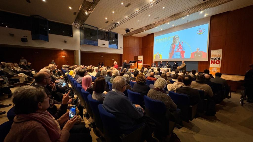 Bersani all'evento per il No 1 (foto Tommaso Benedetti)