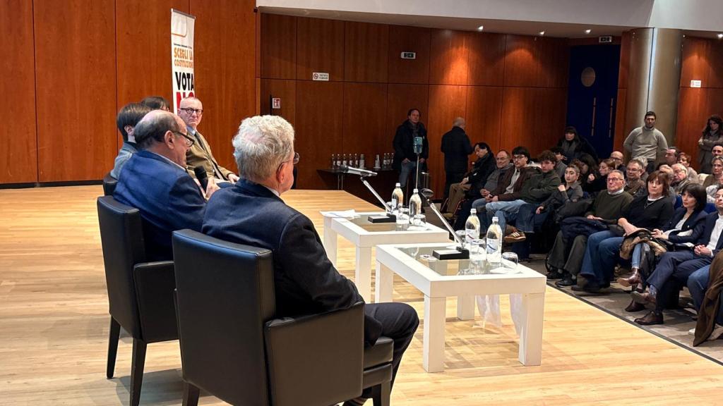 Bersani all'evento per il No 3 (foto Tommaso Benedetti)