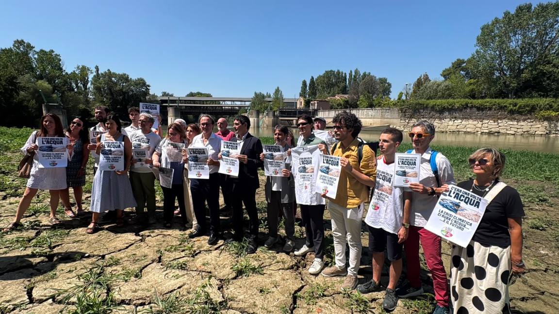 Bonelli e Fratoianni a Ponte San Giovanni (foto Tommaso Benedetti)