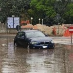 La situazione a Ponte San Giovanni (foto da Facebook/Leonardo Belardi)