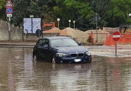 La situazione a Ponte San Giovanni (foto da Facebook/Leonardo Belardi)